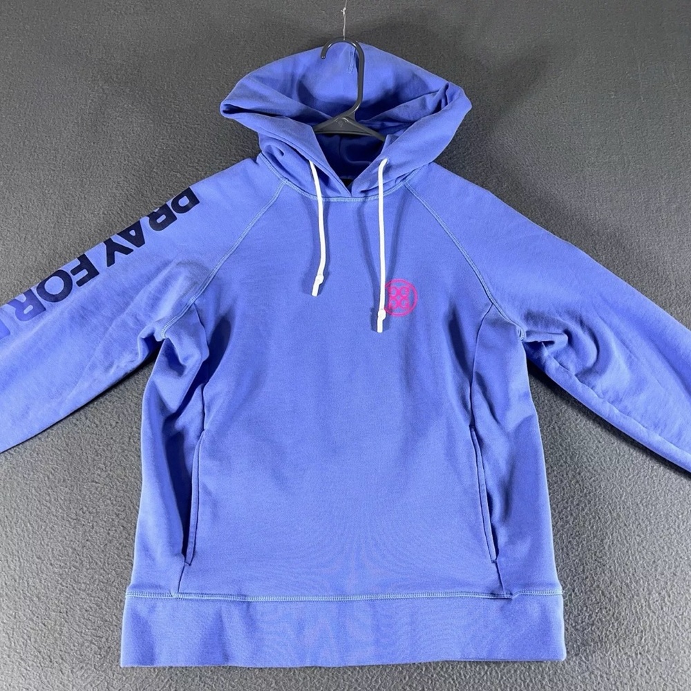 Women’s Medium G/Fore “Pray For Birdies” Hoodie Sweatshirt Golf Blue *Embroidery - Picture 14 of 14
